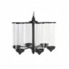 Candleholder DKD Home Decor Black Metal Glass (53 x 53 x 52 cm) - Article for the home at wholesale prices