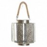 DKD Home Decor Candle Pot Silver Metal Rope (21 x 21 x 22 cm) - Article for the home at wholesale prices