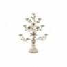 Circular candelabra with stand DKD Home Decor Beige Metal Wood Flowers (62 x 21 x 82 cm) - Article for the home at wholesale prices