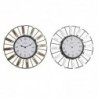Horloge Murale DKD Home Decor Verre Argenté Doré Fer (40 x 6.4 x 40 cm) (2 pcs) - Article pour la maison à prix grossiste Horloge Murale DKD Home Decor Verre Argenté Doré Fer (40 x 6.4 x 40 cm) (2 pcs) - Article pour la maison à prix grossiste
