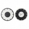 Horloge Murale DKD Home Decor Noir Blanc Bois MDF (50 x 4.5 x 50 cm) (2 pcs) - Article pour la maison à prix de gros