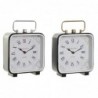 Table clock DKD Home Decor Glass Black Blue Iron (20 x 7 x 26 cm) (2 pcs) - Article for the home at wholesale prices