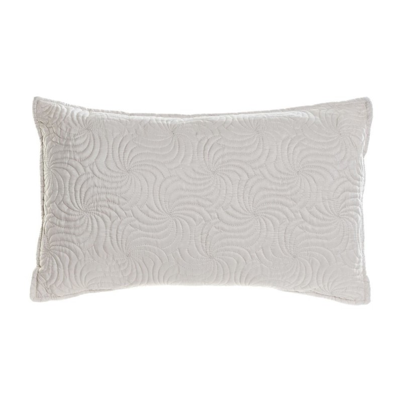Cushion DKD Home Decor 8424001814480 Ondes Beige Polyester Aluminium (60 x 10 x 40 cm) - Article for the home at wholesale prices