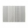 Tapis DKD Home Decor Blanc Polyester Coton Gris foncé (160 x 230 x 1 cm) - Article pour la maison à prix grossiste