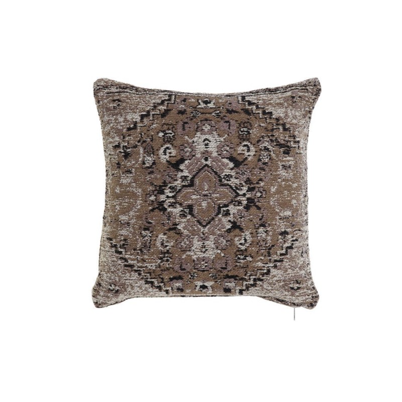 Coussin DKD Home Decor S3027296 Noir Marron Polyester Coton Aluminium Blanc Arabe (45 x 12 x 45 cm) à prix grossiste - Article pour la maison à prix de gros