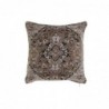 Coussin DKD Home Decor S3027296 Noir Marron Polyester Coton Aluminium Blanc Arabe (45 x 12 x 45 cm) - Article pour la maison à prix de gros