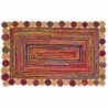 Carpet DKD Home Decor Cotton Multicolor Jute (160 x 230 x 1 cm) - Article for the home at wholesale prices