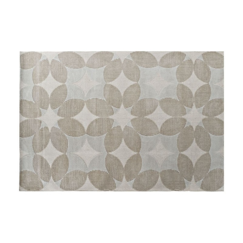 Tapis DKD Home Decor Beige Polyester Cercles (160 x 230 x 0.9 cm) - tapis à prix de gros