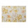 Carpet DKD Home Decor Yellow White Polyester Cotton Flowers (120 x 180 x 0.5 cm) - Article for the home at wholesale prices