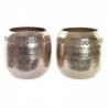 Vase DKD Home Decor Cuivre Doré Aluminium Arabe (24 x 24 x 22 cm) (2 Units) - Article for the home at wholesale prices