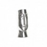 Vase DKD Home Decor Visage Argenté Aluminium Moderne (17 x 16 x 36 cm) - Article for the home at wholesale prices