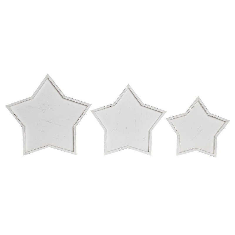 Centre de Table DKD Home Decor Bois Blanc (57 x 54 x 3 cm) (3 Pièces) à prix grossiste - Article pour la maison à prix de gros