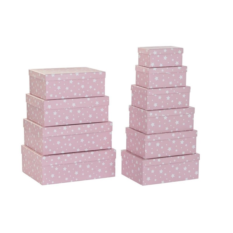 Set of DKD Home Decor Stackable Storage Boxes Etoiles Enfant Carton - Article for the home at wholesale prices