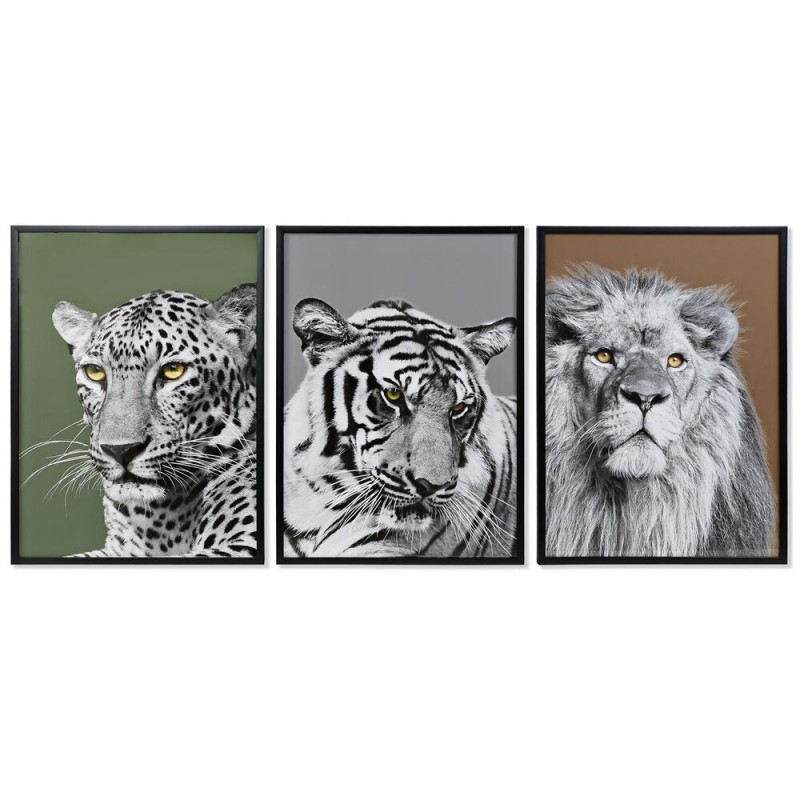 Frame DKD Home Decor Colonial Jungle (67 x 3 x 93 cm) (3 Units) - Article for the home at wholesale prices