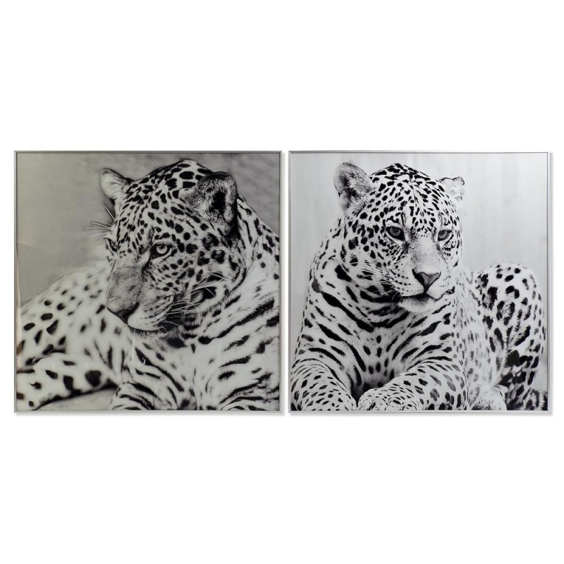 Frame DKD Home Decor Leopard Colonial (100 x 2.5 x 100 cm) (2 Units) - Article for the home at wholesale prices