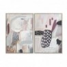 Cadre DKD Home Decor Abstrait (63 x 4,5 x 93 cm) (2 Unités) - Article pour la maison à prix de gros