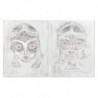 Cadre DKD Home Decor Visage Colonial (80 x 3,7 x 100 cm) (2 Unités) - Article pour la maison à prix grossiste Cadre DKD Home Decor Visage Colonial (80 x 3,7 x 100 cm) (2 Unités) - Article pour la maison à prix grossiste