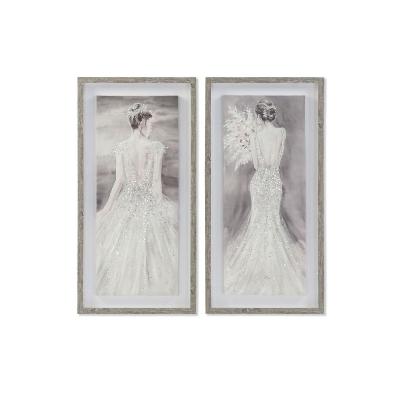 DKD Home Decor Frame Woman (40 x 3.8 x 80 cm) (2 Units) - Article for the home at wholesale prices