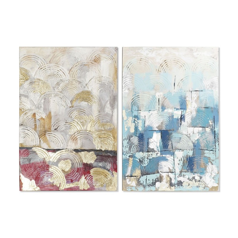 Cadre DKD Home Decor Abstrait (80 x 3,5 x 120 cm) (2 Unités) - Article pour la maison à prix grossiste