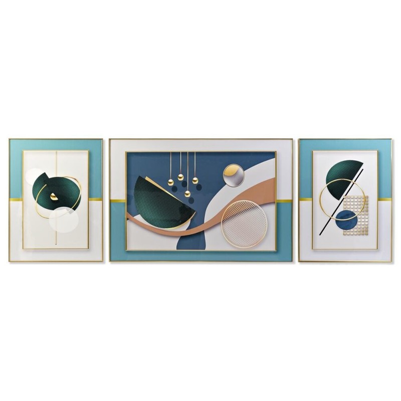 Jeu de 3 tableaux DKD Home Decor (240 x 3 x 80 cm) (3 pcs) - Article pour la maison à prix de gros