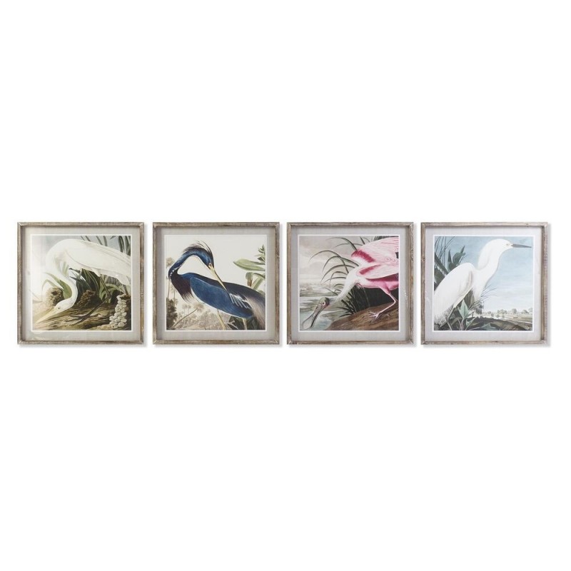 Frame DKD Home Decor Oriental Bird (60 x 2.5 x 60 cm) (4 Units) - Article for the home at wholesale prices