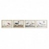 Cadre DKD Home Decor Oiseaux Moderne (60 x 2,8 x 45 cm) (4 Unités) - Article pour la maison à prix grossiste