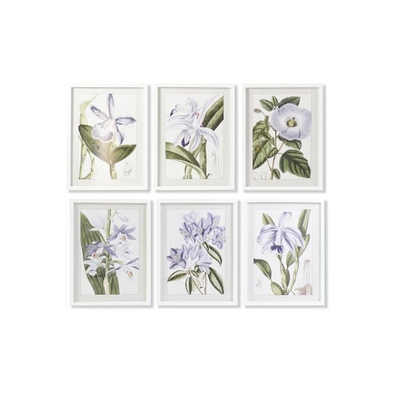 DKD Home Decor Frame Flowers (40 x 2 x 54 cm) (6 Units) - Article for the home at wholesale prices