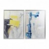 Cadre DKD Home Decor Abstrait (2 Unités) (70 x 3 x 100 cm) - Article pour la maison à prix grossiste