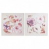 Frame DKD Home Decor Roses (2 Units) (70 x 3 x 70 cm) - Article for the home at wholesale prices