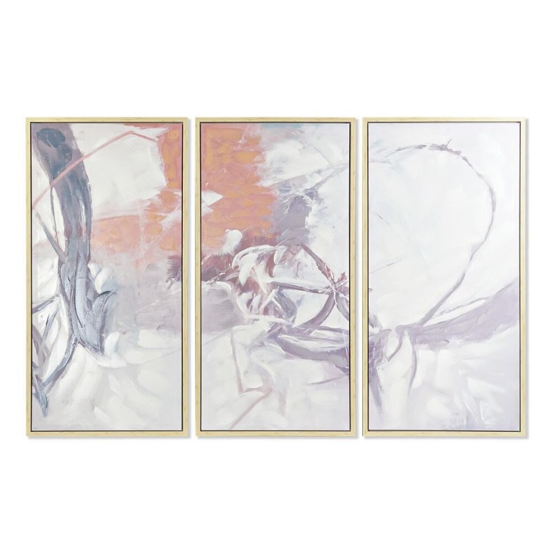 Jeu de 3 tableaux DKD Home Decor Abstrait (180 x 4 x 120 cm) (3 pcs) - Article pour la maison à prix grossiste