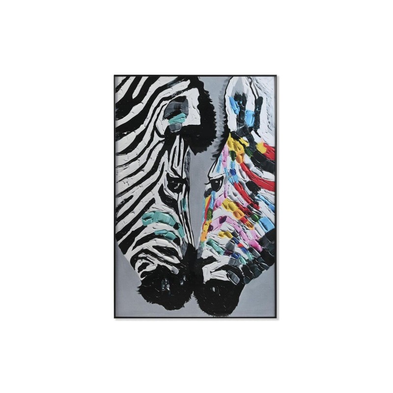 Cadre DKD Home Decor Zèbre Moderne (80 x 3 x 120 cm) à prix grossiste - Article pour la maison à prix de gros