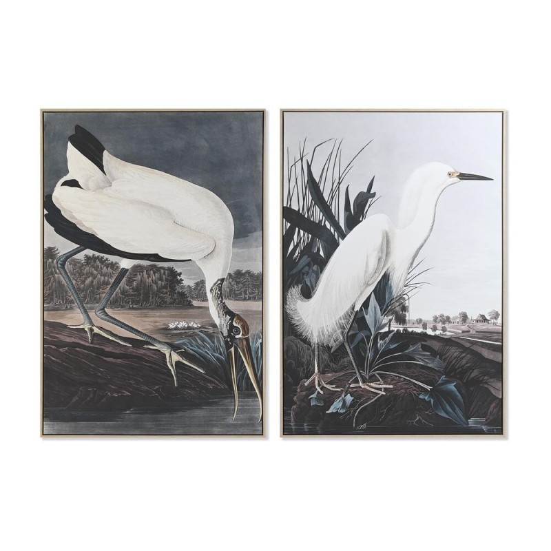 Frame DKD Home Decor Oiseau Oriental (83 x 4 x 123 cm) (2 Units) - Article for the home at wholesale prices