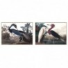Cadre DKD Home Decor Oiseau Oriental (123 x 4,5 x 83 cm) (83 x 4,5 x 123 cm) (2 Unités) - Article pour la maison à prix grossiste