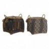 Panier DKD Home Decor Coton Fibre (2 Unités) (41 x 41 x 40 cm) - Article pour la maison à prix de gros Panier DKD Home Decor Coton Fibre (2 Unités) (41 x 41 x 40 cm) - Article pour la maison à prix de gros