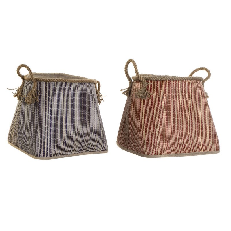 Panier DKD Home Decor Fibre (40 x 40 x 45 cm) (2 Unités) à prix grossiste - Article pour la maison à prix de gros