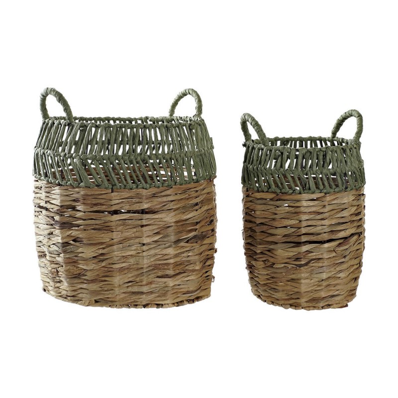 DKD Home Decor Rattan basketball set (33 x 33 x 40 cm) - Article for the home at wholesale prices