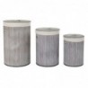 Lot de paniers DKD Home Decor Gris Polyester Bambou (38 x 38 x 60 cm) (3 Pièces) - Article pour la maison à prix grossiste Lot de paniers DKD Home Decor Gris Polyester Bambou (38 x 38 x 60 cm) (3 Pièces) - Article pour la maison à prix grossiste
