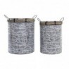 Set de basket DKD Home Decor Corde Fer (52 x 42 x 58 cm) - Article pour la maison à prix grossiste Set de basket DKD Home Decor Corde Fer (52 x 42 x 58 cm) - Article pour la maison à prix grossiste