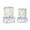 Set de basket DKD Home Decor Etoiles Aluminium Bambou Feutre (36 x 36 x 50 cm) (4 pcs) - Article pour la maison à prix de gros