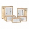 Panier à linge DKD Home Decor Naturel Bois de paulownia (40 x 30 x 55 cm) (5 Pièces) - Article pour la maison à prix grossiste Panier à linge DKD Home Decor Naturel Bois de paulownia (40 x 30 x 55 cm) (5 Pièces) - Article pour la maison à prix grossiste