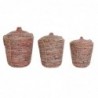 Set de basket DKD Home Decor Rotin (51 x 51 x 67 cm) - Article pour la maison à prix grossiste Set de basket DKD Home Decor Rotin (51 x 51 x 67 cm) - Article pour la maison à prix grossiste