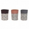 Laundry basket DKD Home Decor Polyester (40 x 40 x 60 cm) (3 Units) - Article for the home at wholesale prices