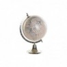 Globe terrestrial DKD Home Decor Silver Beige Metal PVC (22 x 20 x 40 cm) - Article for the home at wholesale prices
