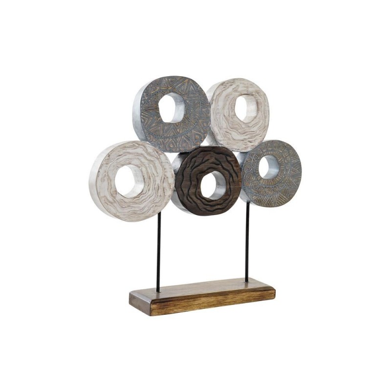 Figurine Décorative DKD Home Decor Multicouleur Fer Cercles (49 x 10 x 47 cm) - Article pour la maison à prix de gros