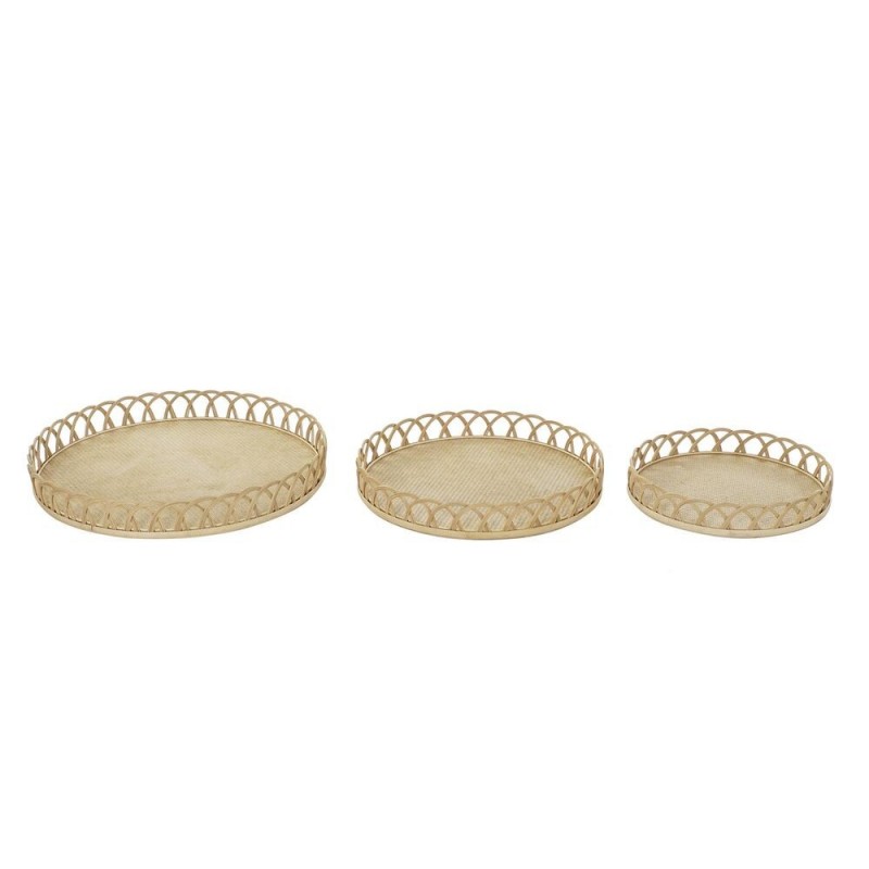 Centre de Table DKD Home Decor Marron Bambou (58 x 58 x 9 cm) à prix de gros - Article pour la maison à prix grossiste