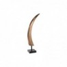 Decoration DKD Home Decor Wood Aluminium Resin Horn (12 x 10 x 57 cm) - Article for the home at wholesale prices