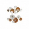 Wall decor DKD Home Decor Metal Terracotta White Circles (91 x 5 x 50 cm) (2 Units) - Article for the home at wholesale prices
