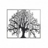 Décoration murale DKD Home Decor 3 Unités Noir Arbre Métal (105 x 1,3 x 91 cm) - Article pour la maison à prix de gros