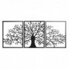 Wall decor DKD Home Decor 3 Units Black Metal Tree (141 x 1.3 x 61 cm) - Article for the home at wholesale prices
