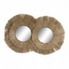 Miroir mural DKD Home Decor Verre Jute (117 x 6 x 77 cm) - Article pour la maison à prix grossiste Miroir mural DKD Home Decor Verre Jute (117 x 6 x 77 cm) - Article pour la maison à prix grossiste